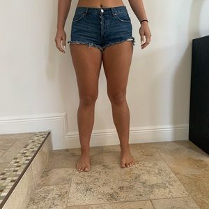 Denim shorts